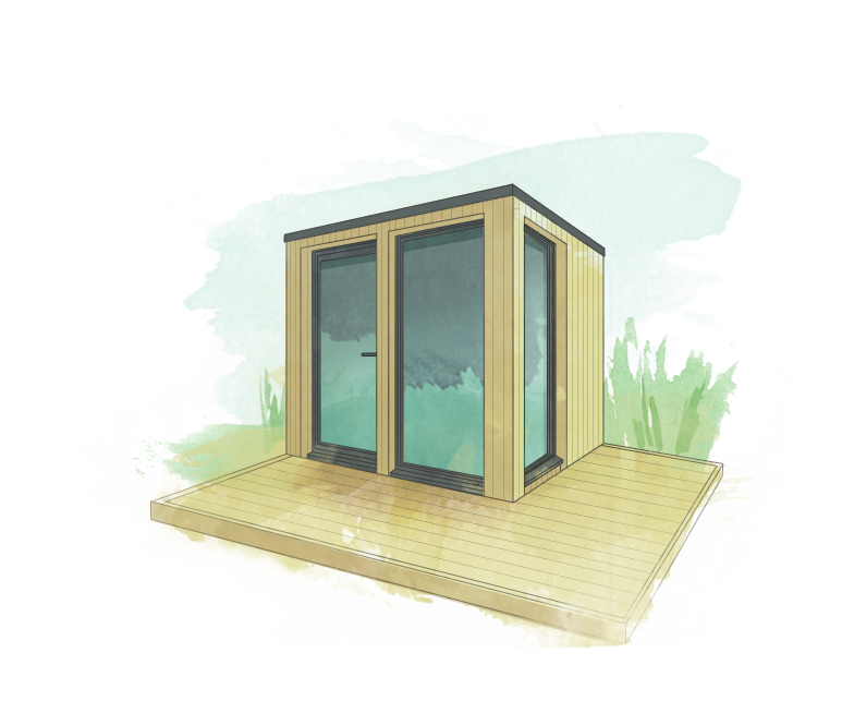 Depiction of a My Room Outside space featuring a pergola and decking