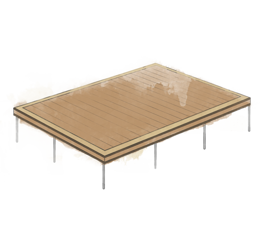 Garden office flooring diagram
