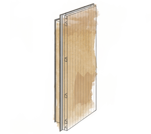 Garden office wall panel diagram